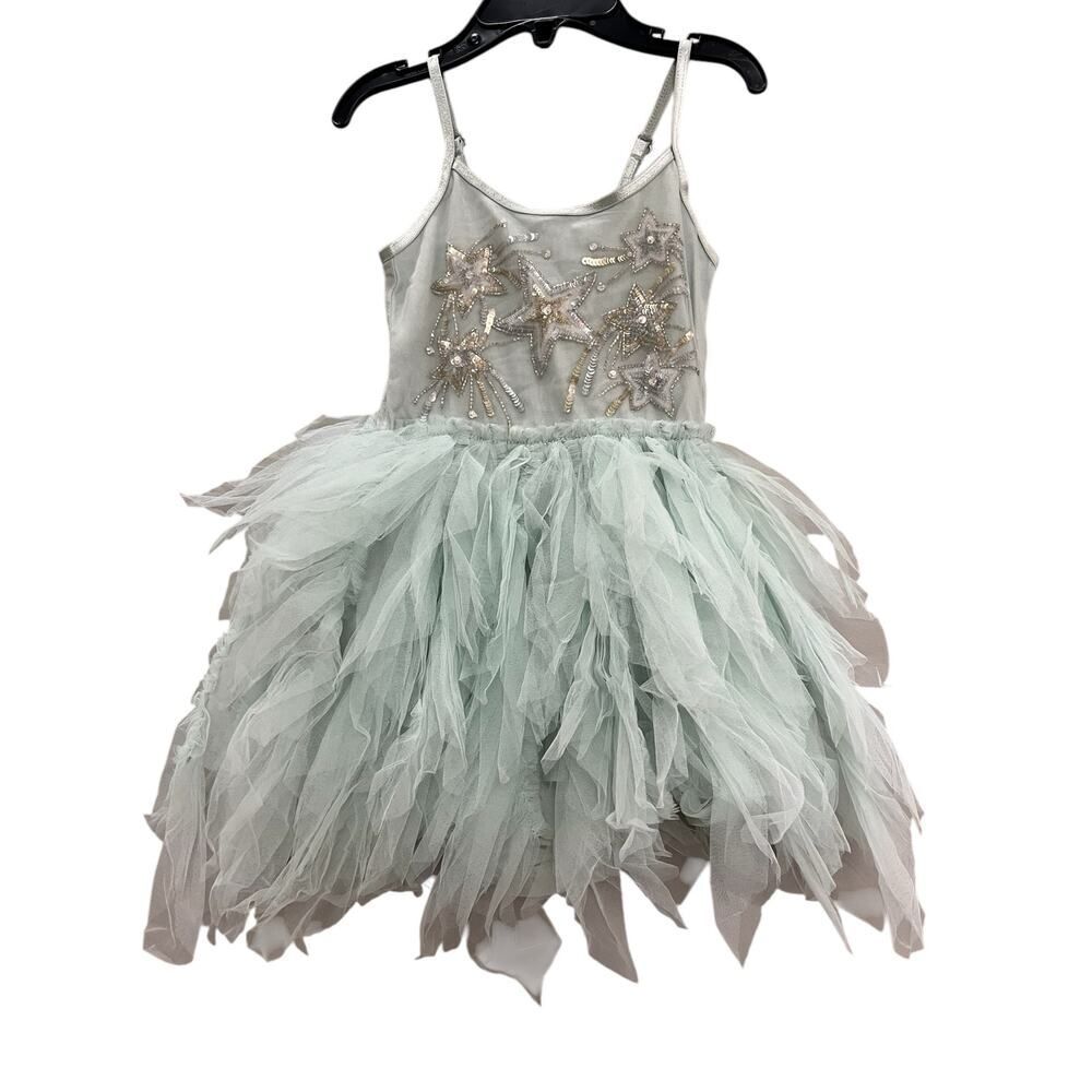 Tutu De Monde Mint Embellished Tulle Dress 6-12 Months